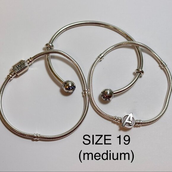 Set of 3 STAR WARS & AVENGERS Pandora Bracelets - Picture 1 of 1